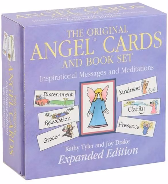 KDMK Angel Cards Meditation Book Set with Journal Prompts, Multicolour