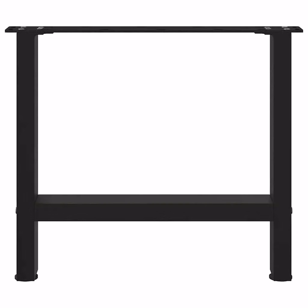 Berkfield Home Black Steel Coffee Table Legs, 2 Pieces, H: 60 cm – 4