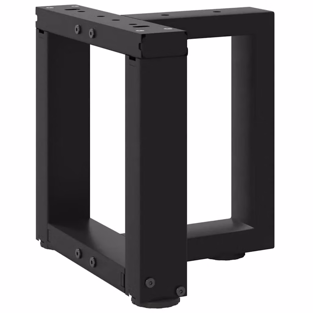 Berkfield Home T-Shaped Coffee Table Legs, 2 Piece Black Steel Set, W/D/H: 30 x 25 x 31 cm – 5