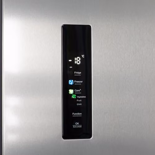 Willow 415L Freestanding American Style Side by Side Fridge Freezer with Total No Frost in Silver Stainless Steel – 3