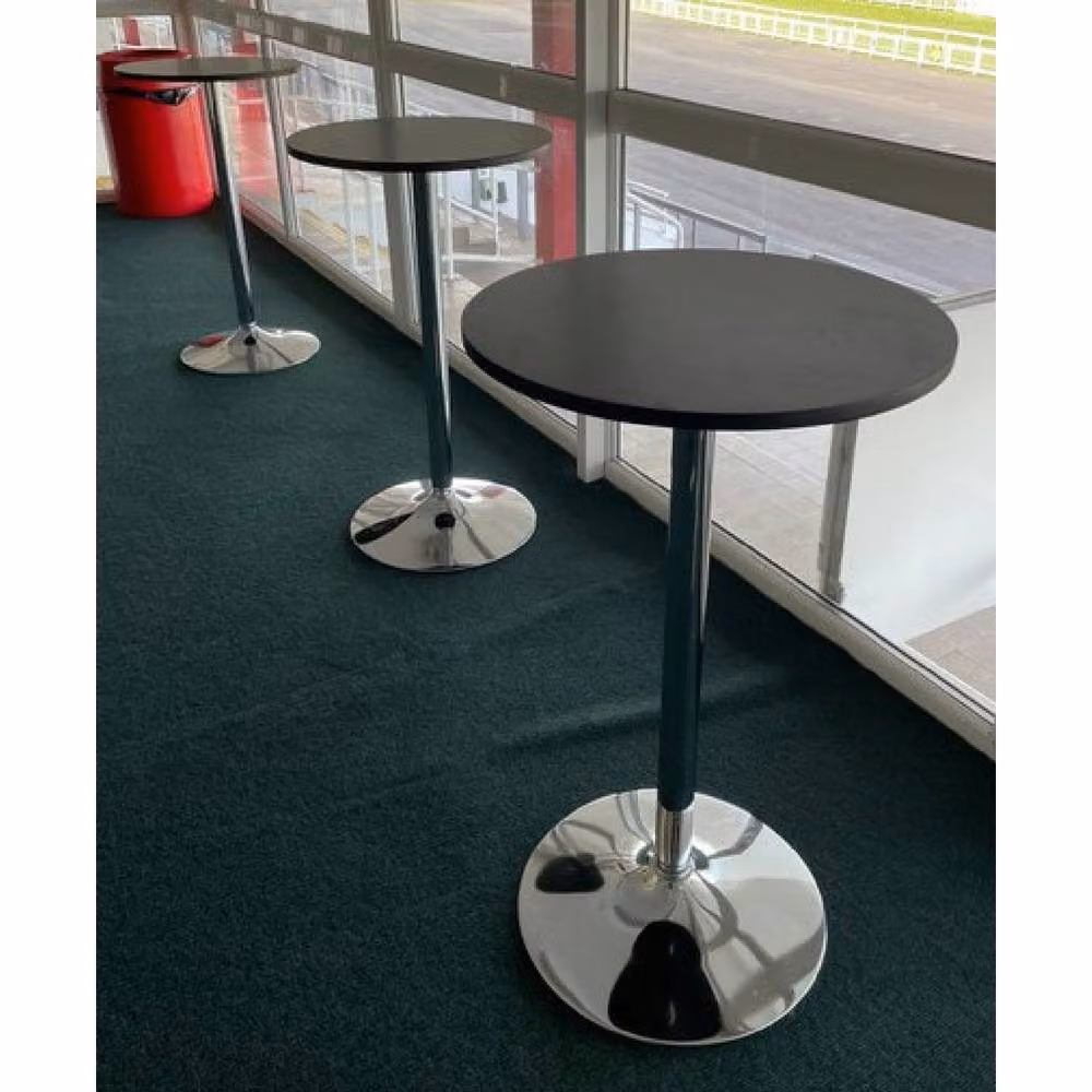 netfurniture Eclipse Round Black Wood Poseur Table Diameter: 102 cm, Height: 60 cm – 5