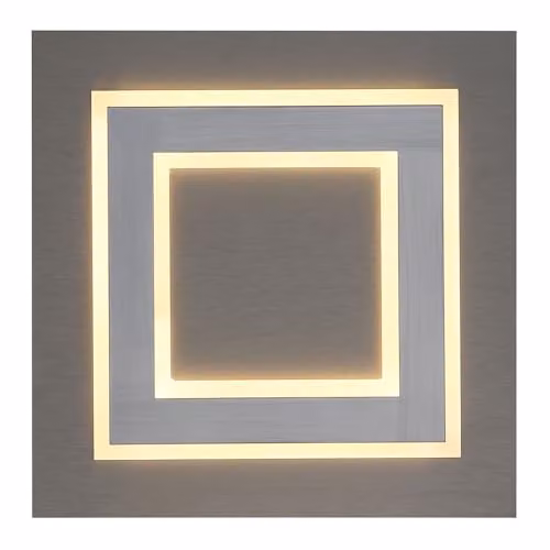 Globo Lighting Netlighting LED Ceiling Panel Light in Grey, 24W, 680 lm, Warm White, W/D/H: 32 x 32 x 5.5 cm – 4