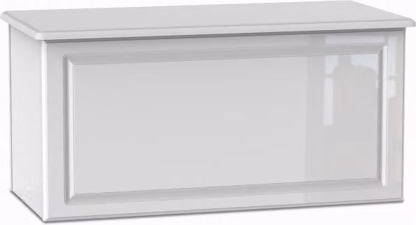 Welcome Pembroke White High Gloss Assembled Blanket Box