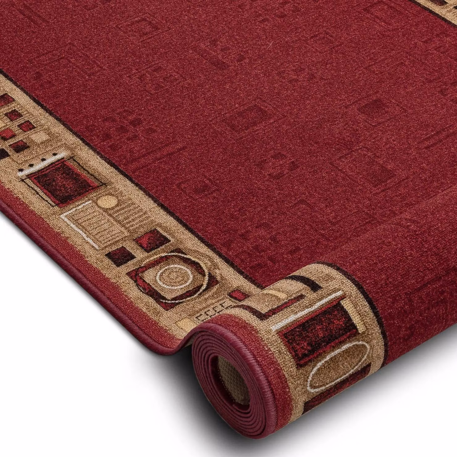 RugsX Jena Anti-Slip Runner, Red, W: 80 cm, L: 420 cm – 2