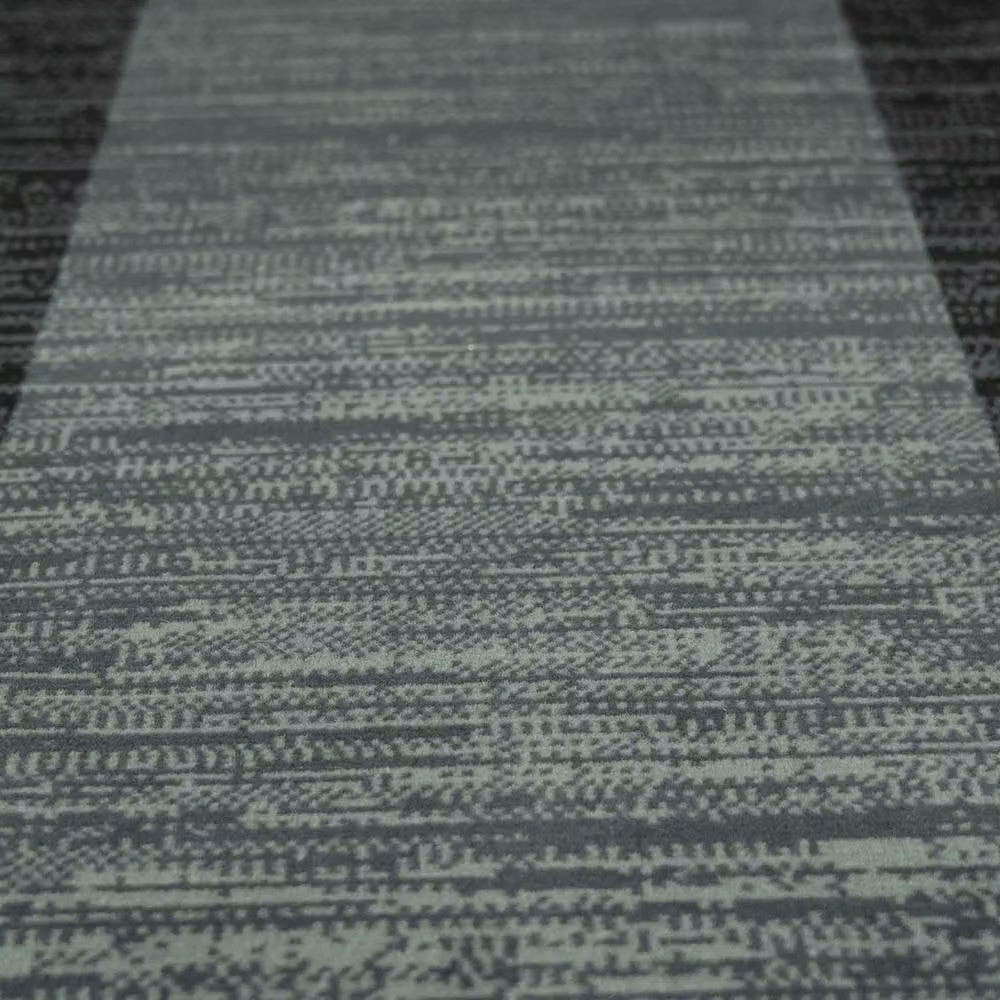 runrug Morning Mist Hallway Carpet Runner Rug in Black, W: 60 cm, L: 300 cm – 5