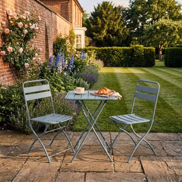 Artemis Home Colourways Vibrant Folding Patio or Balcony Set in Blue – 1