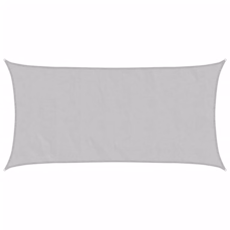 Berkfield Home Sun Shade Sail in Light Grey, 100% Polyester Oxford, 6 x 3 m