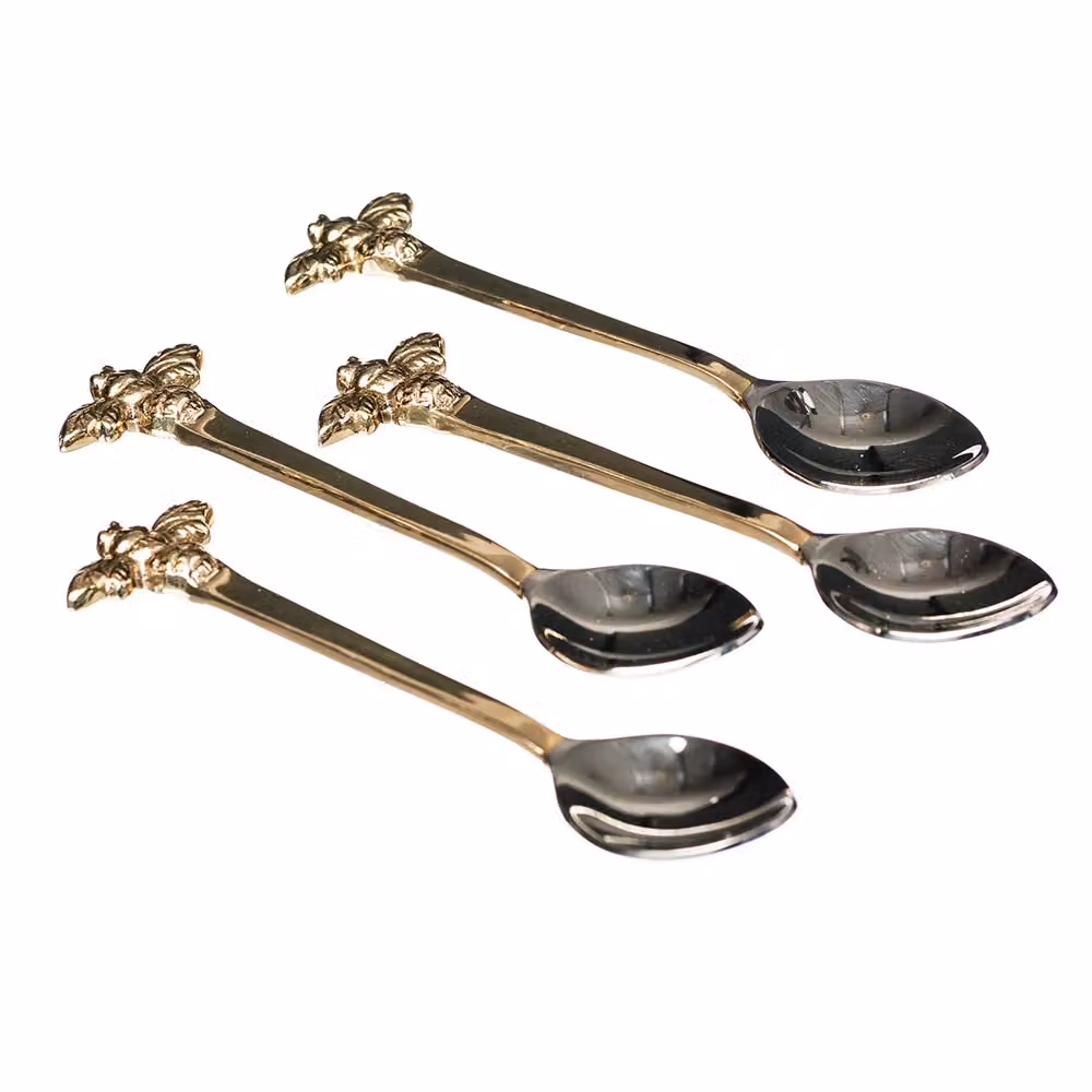 Selbrae House Gold Bee Stainless Steel Teaspoons, Set of 4 – 3