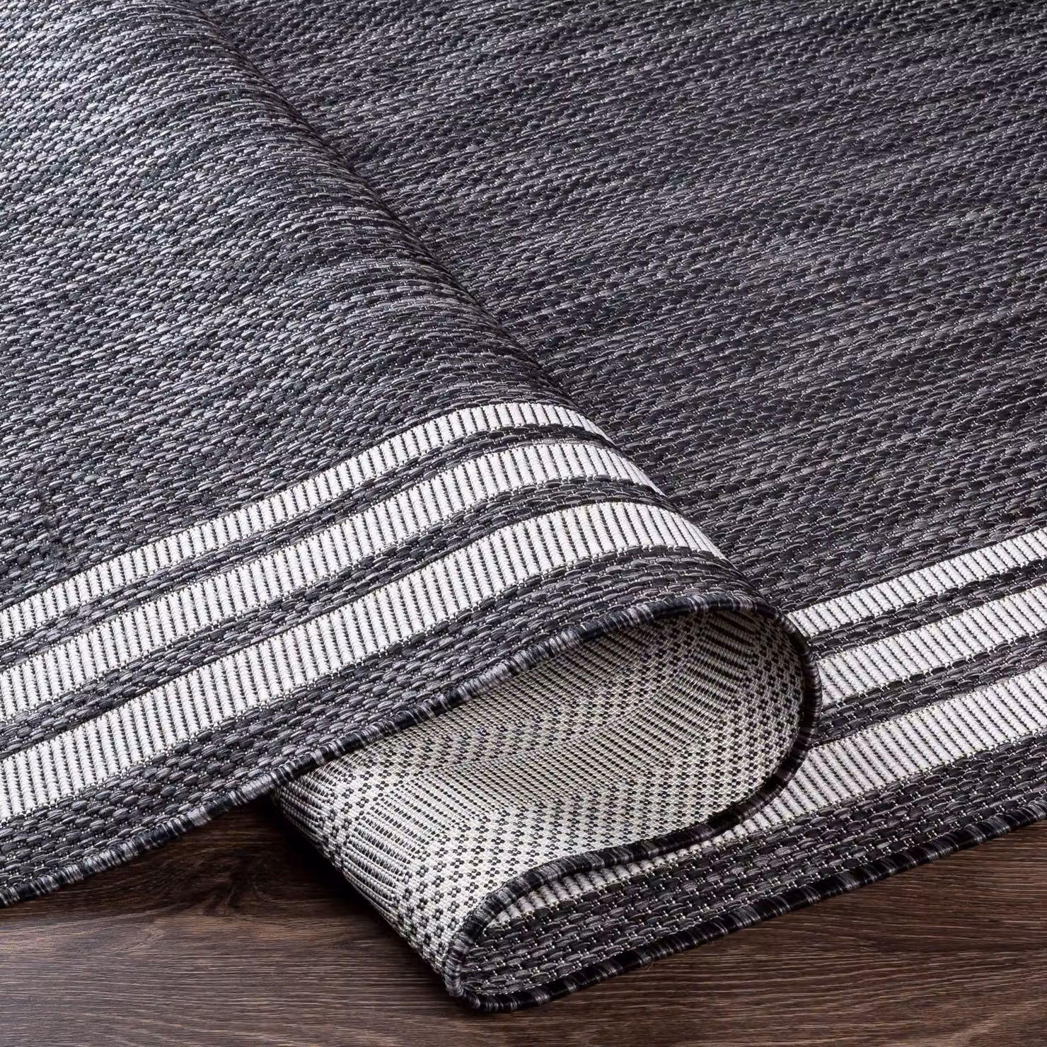 Livabliss Aegean Vintage In- & Outdoor Rectangular Rug in Grey, Beige and Black, W: 160 cm, D: 230 cm – 2