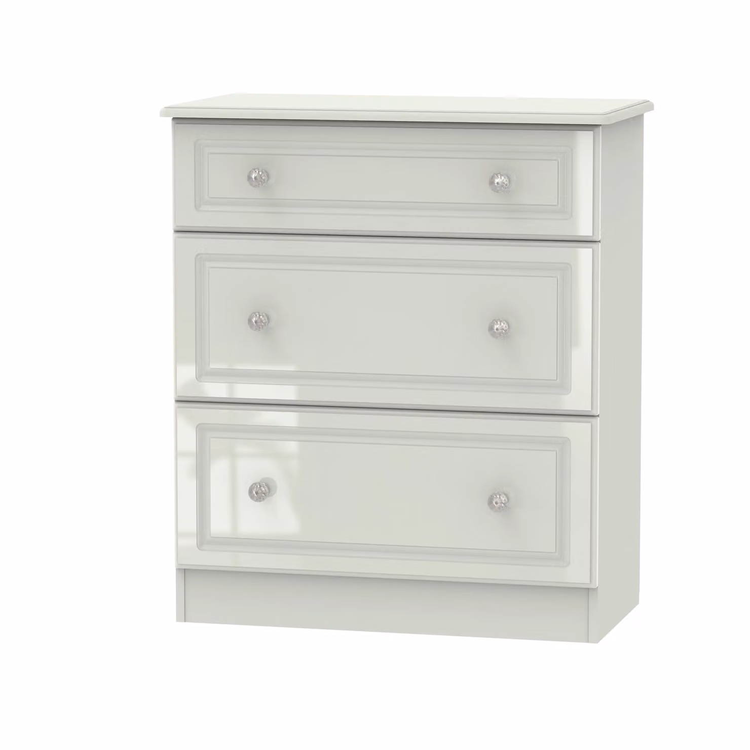 Ready Assembled 2 U Stratford 3 Drawer Deep Chest in Taupe – 2