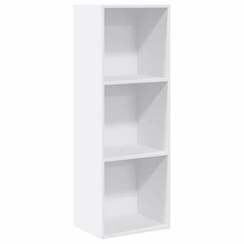 vidaXL White Minimalist Bookcase in Engineered Wood W/D/H: 40 x 30 x 114 cm