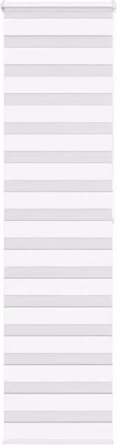 Berkfield Home White Zebra Day and Night Blind, W: 60 cm, H: 200 cm