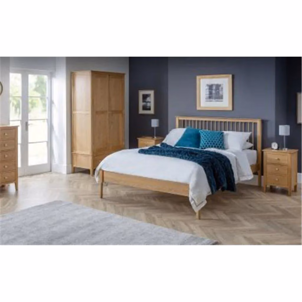 Ashfield Oakwood Classic 2 Door and 1 Drawer Wardrobe in Brown – 2