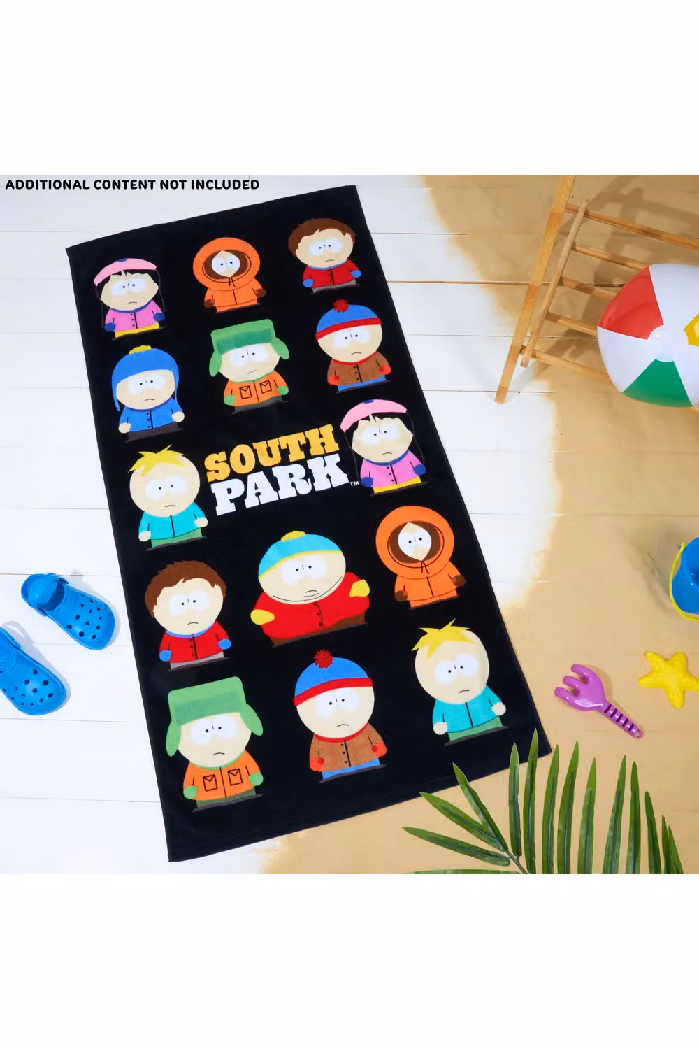 United Essentials South Park Graphic Beach Towel, Multicolour and Black, 100% Cotton, W/H: 140 x 70 cm – 11