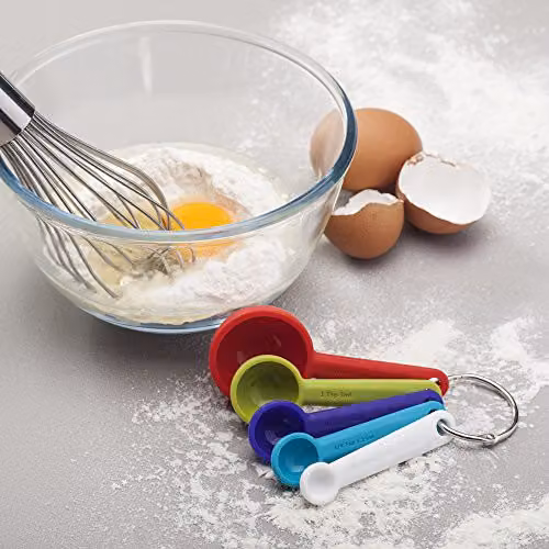 Zeal Multicolour Silicone Measuring Spoon Set with Printed Scale – 2