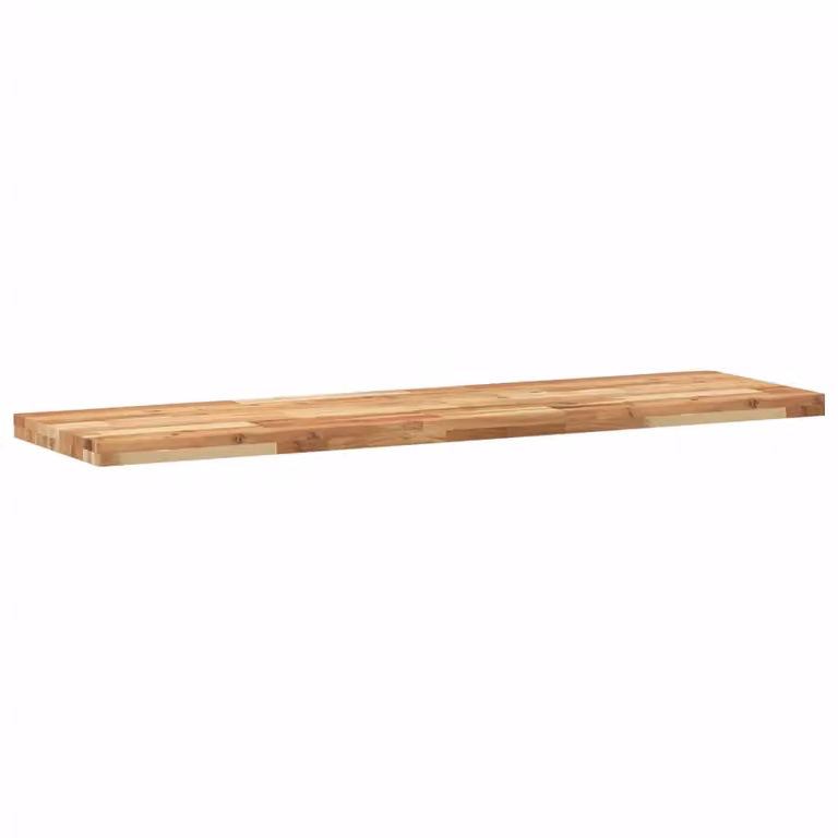 Berkfield Home Set of 3 Floating Wall Mounted Acacia Wood Shelves, Brown Oil Finished, W: 160 cm, D: 40 cm, H: 4 cm