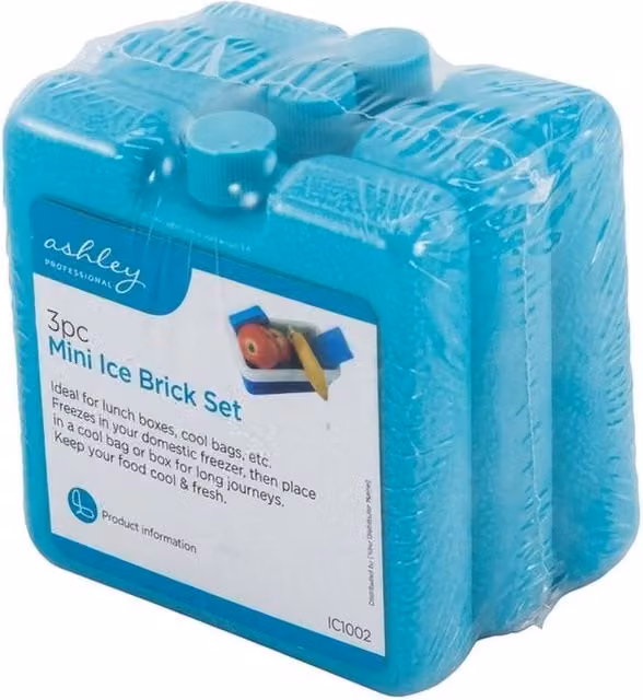 Dragodirect Reusable Mini Ice Brick Cooling Pack Set in Aqua Blue – 1