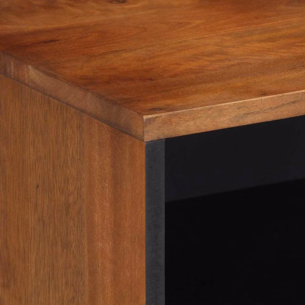 Berkfield Home TV Cabinet in Honey Brown Solid Mango Wood and Engineered Wood – 4