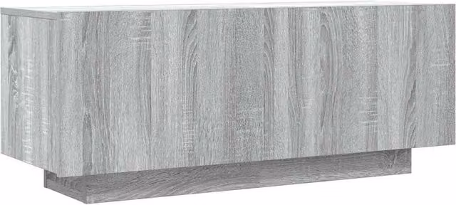 Berkfield Home Modern Grey Sonoma TV Cabinet, W/D/H: 100 x 35 x 40 cm