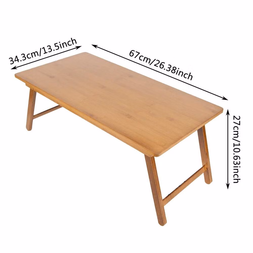 EONLION Solid Wood Side Table in Brown Oak – 2