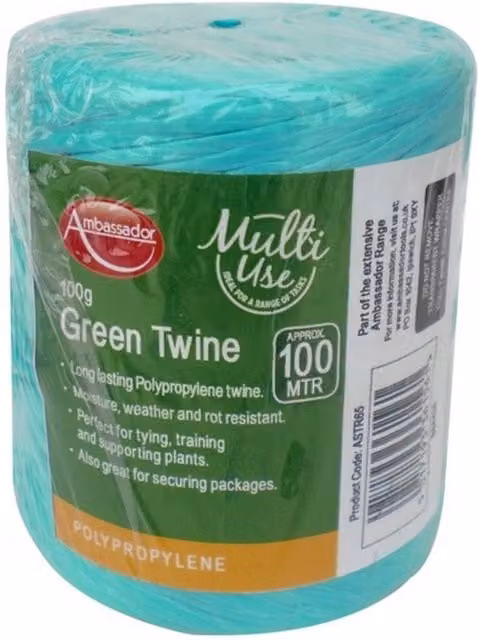 Ambassador Multi-Use Rot Proof Plastic Coated Twine in Green