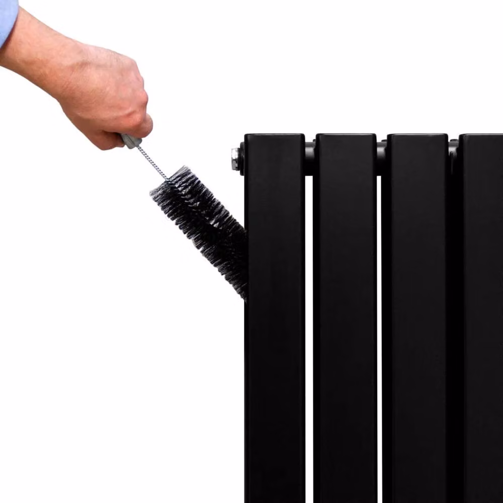 Monstershop Designer Flat Panel Steel Radiator in Matt Black, H: 180 cm x W: 42 cm – 5