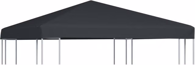 Berkfield Home Grey Polyester Gazebo Top Cover, 3 x 3 m – 1
