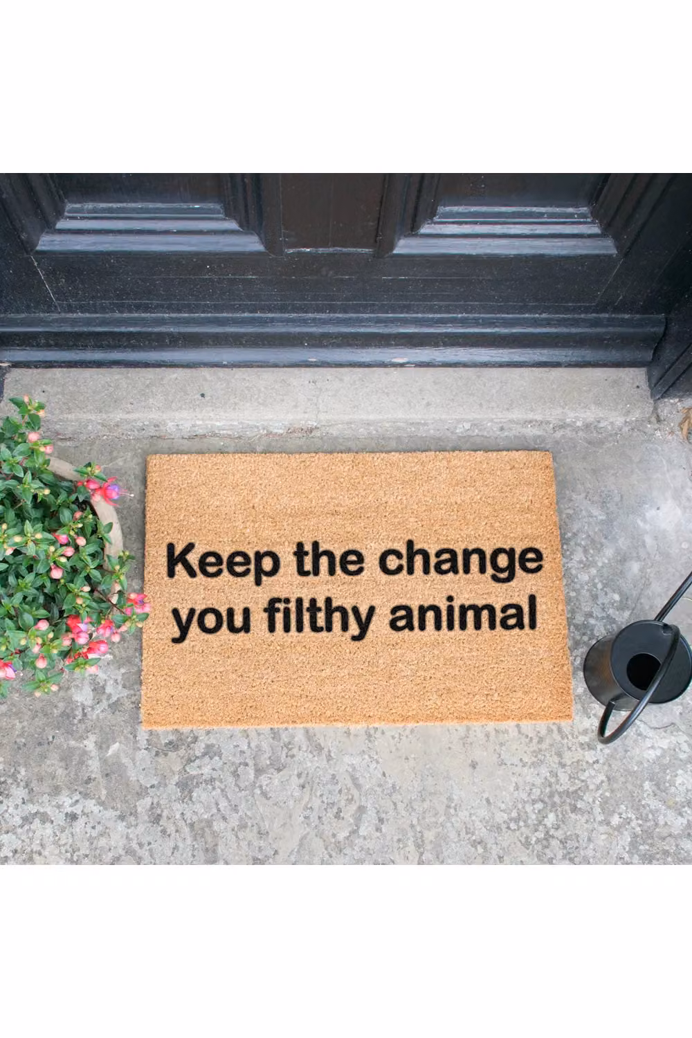 Artsy Mats Keep The Change Doormat, Black, W: 60 cm, D: 40 cm – 2
