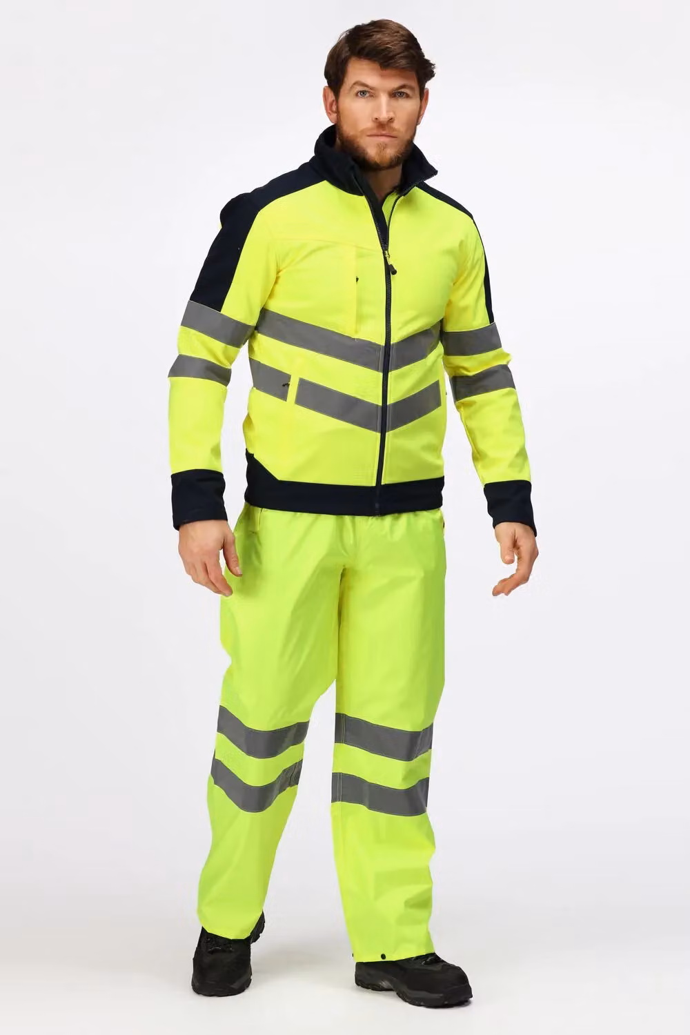 Regatta Men's Hi-Vis Pro 3-Layer Softshell Jacket in Yellow, Size: 3XL (EN ISO 20471) – 2