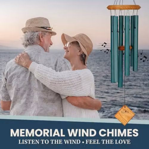 Woodstock Chimes Chimes of Pluto Windchime in Green Verdigris Finish – 5