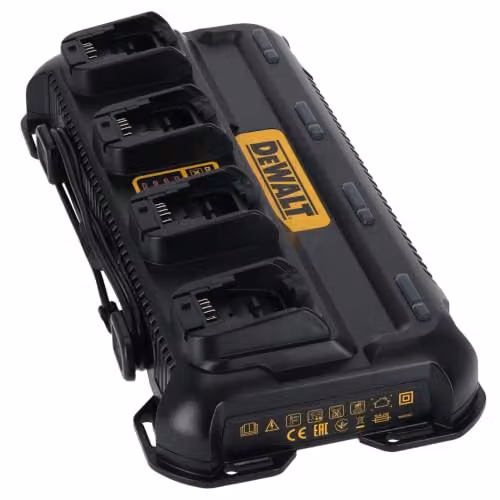DeWalt DCB1404-GB 4-Port Battery Charger for 18V XR and 54V XR FLEXVOLT Batteries, Black – 3