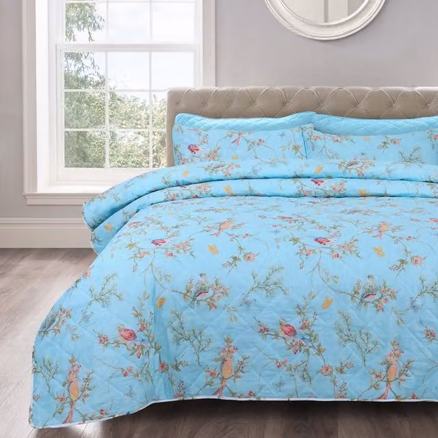 Velosso Blue Bedspread Set
