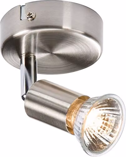 Netlighting Adjustable Dimmable GU10 Single Spotlight in Chrome and Grey