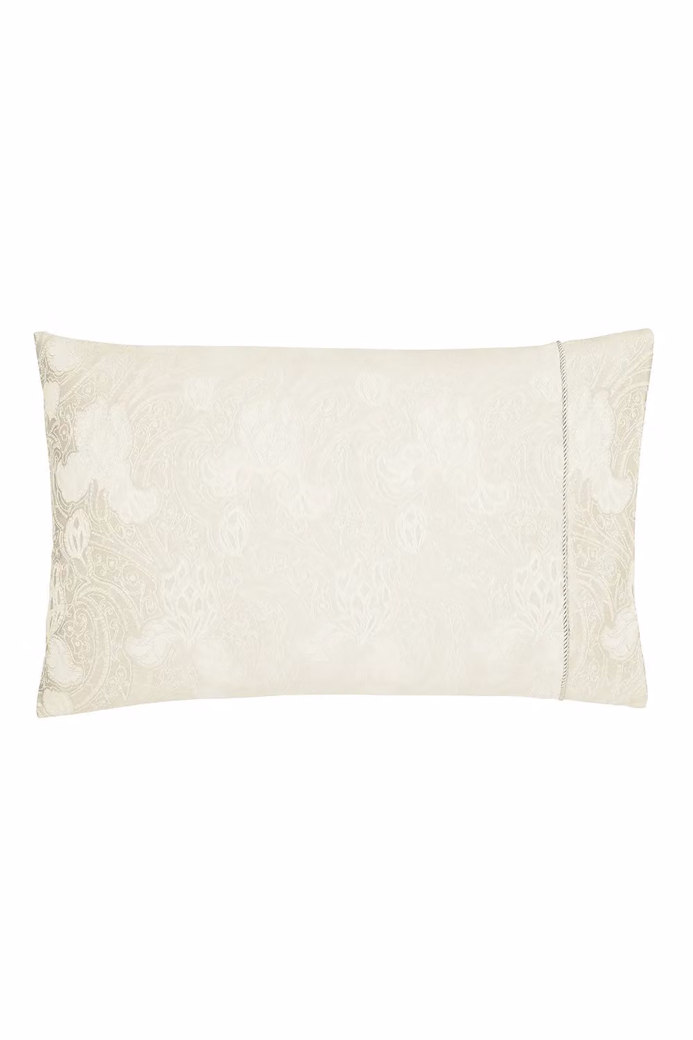 Sanderson Floral Jacquard Duvet Cover and Pillowcase Set in White and Beige, W/D/H: 140 x 200 cm – 2