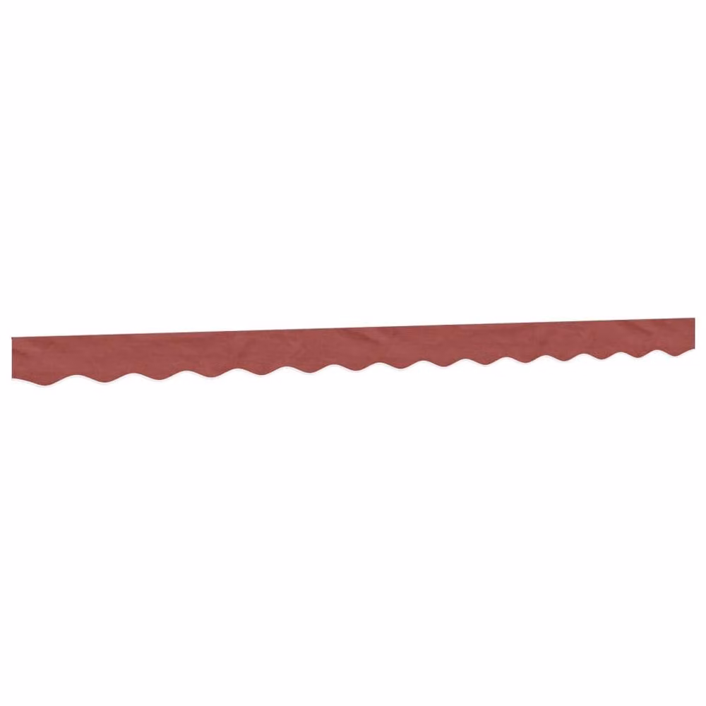 Berkfield Home Replacement Awning Valance Fabric in Burgundy Stripe Red, Length: 3.5 m – 2