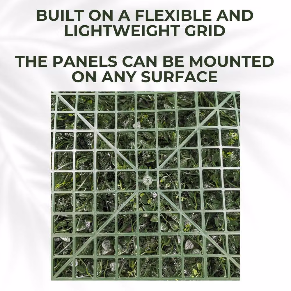Ark Mat Cliff Side Artificial Plant Living Wall Panel, Green, W x H: 100 x 100 cm – 7