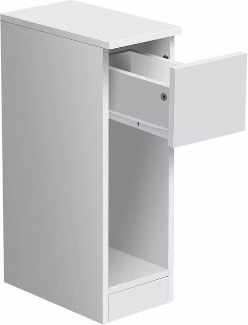 Kelvenix Small Freestanding Floor Storage Cabinet in White – 1