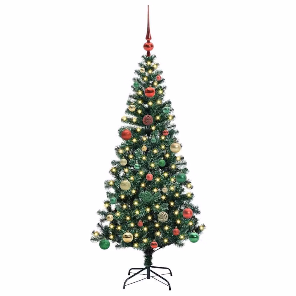 Berkfield Home Pre-lit Artificial Christmas Tree, Green, Height: 150 cm – 3