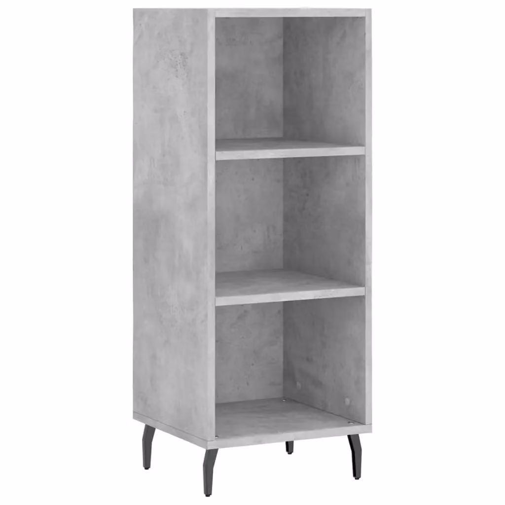 Berkfield Home Sideboard in Concrete Grey, W/D/H: 34.5 x 32.5 x 90 cm – 2