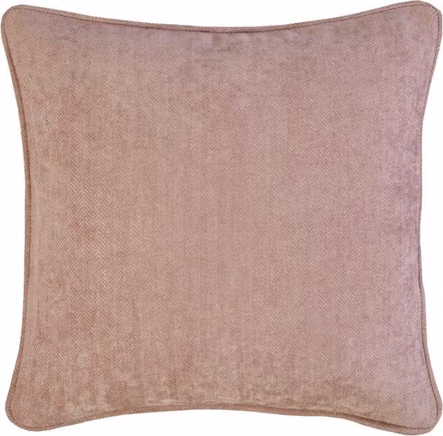 Divante Alden Square Chenille Cushion in Pink