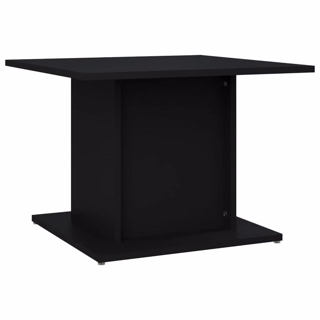Berkfield Home Black Square Coffee Table in Engineered Wood, W/D/H: 55.5 x 55.5 x 40 cm – 2