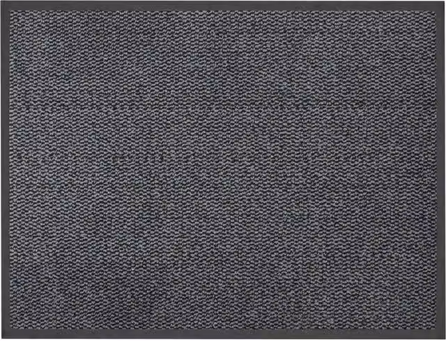 JVL Commodore Barrier Mat, Blue and Black, W: 60 cm, D: 80 cm