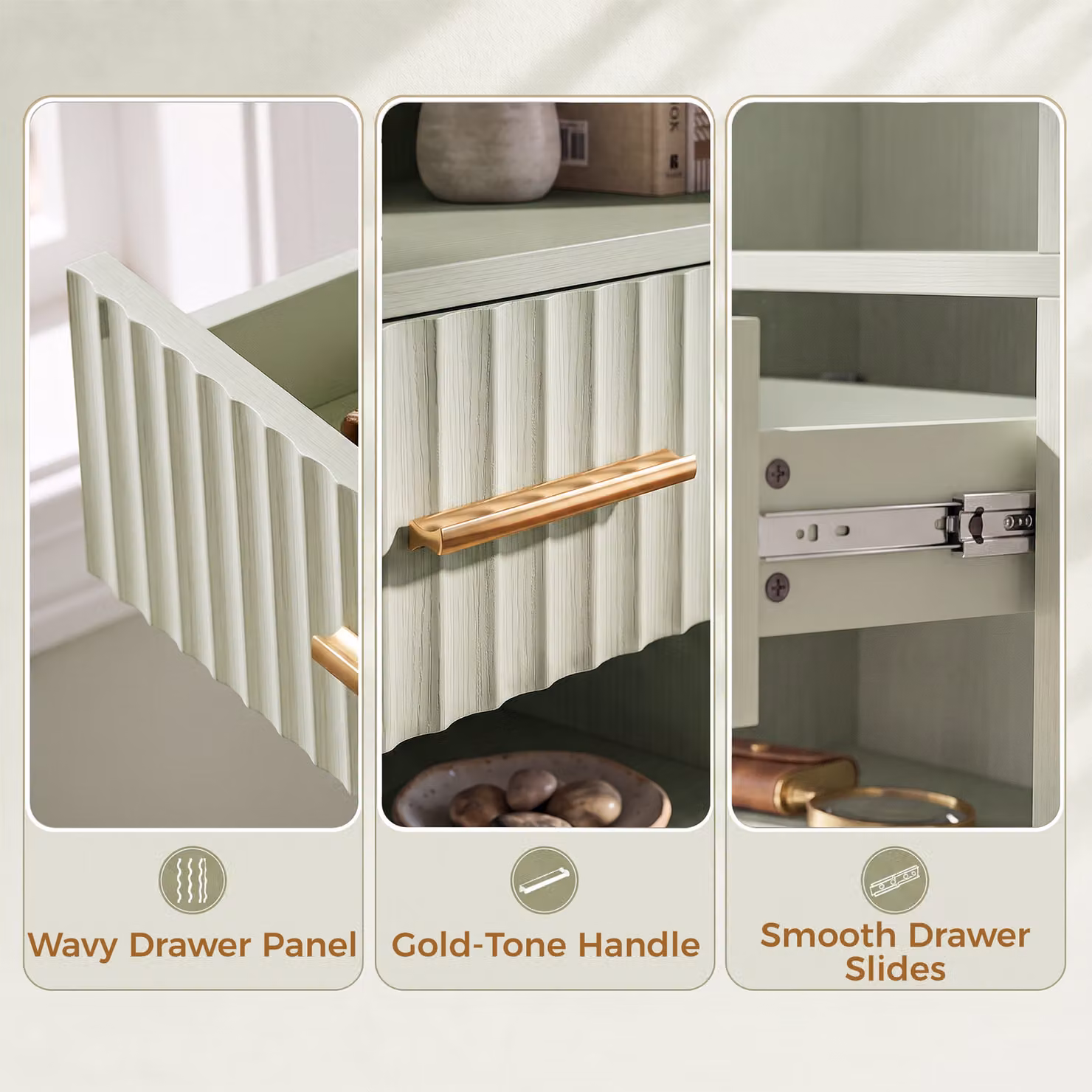 HOMCOM Narrow Tall Space-Saving Bookshelf with Drawers and Open Shelves, Green and Gold, W: 60 cm, D: 24 cm, H: 182 cm – 2