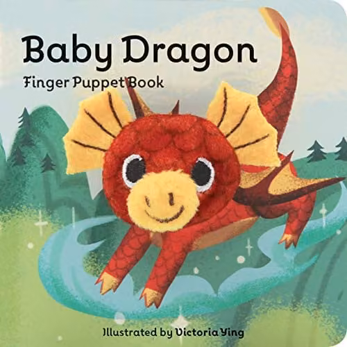 Chronicle Books Baby Dragon Finger Puppet Board Book, Multicolour