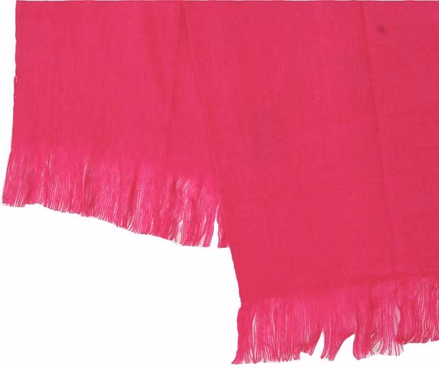 Terrys Woven Pink Bed Throw with Fringes, W/D/H: 200 x 80 x 80 cm