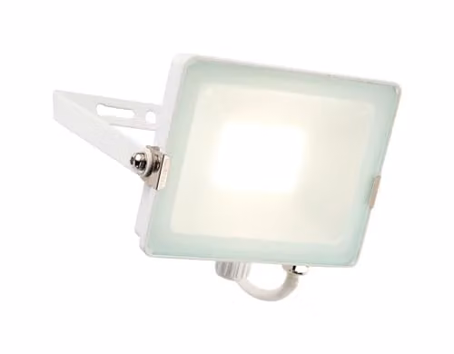 Netlighting Salde 30W LED Outdoor Wall Floodlight, Matt White, IP65, 2400lm, 4000K Cool White