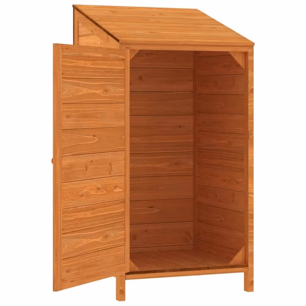 Berkfield Brown Solid Wood Fir Garden Shed, W/D/H: 55 x 52 x 112 cm – 3