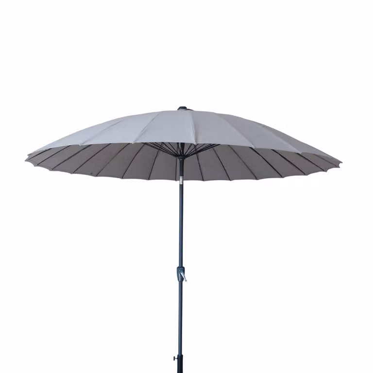 Mikado 3M Tilt and Crank Parasol in Taupe with Aluminium Frame and UPF 50+ Polyester Canopy