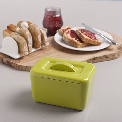 Zeal Melamine Insulated Butter Dish with Lid in Green – 2
