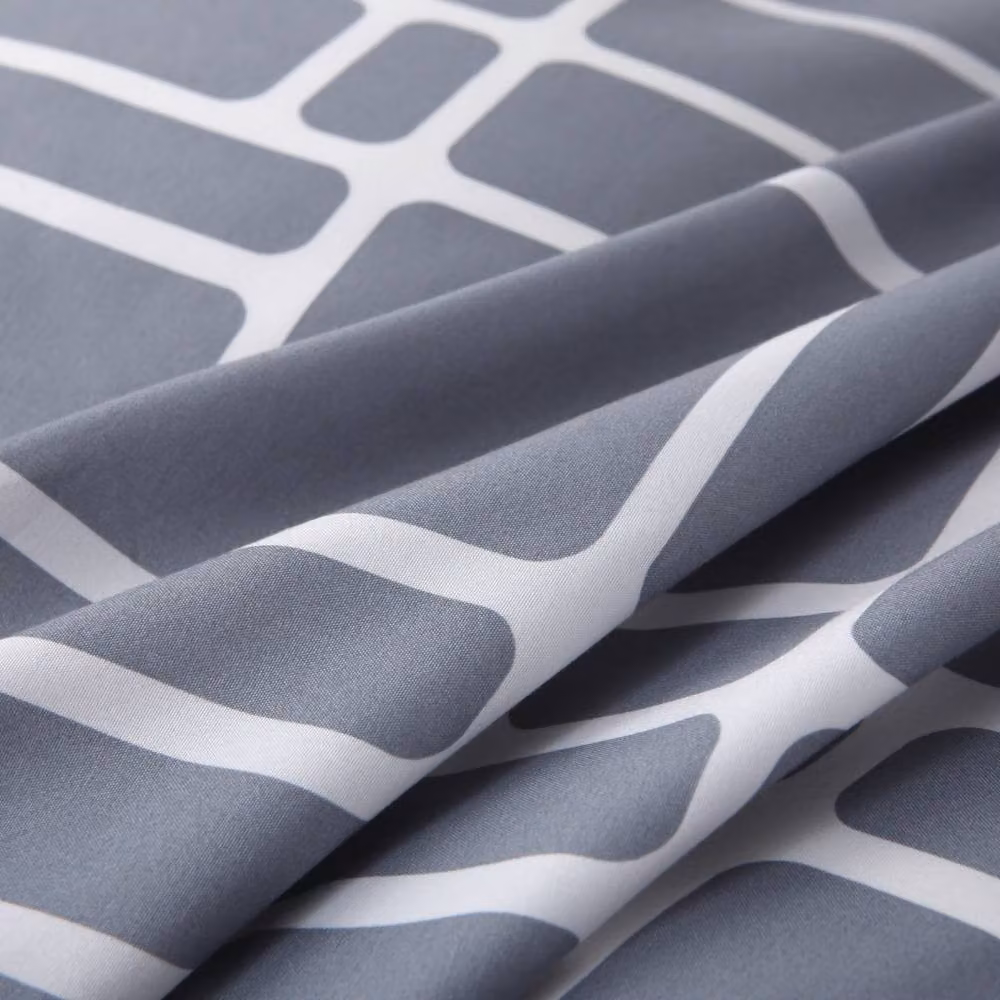 Pamposh Grey and White Reversible Microfibre Duvet Cover Set, W: 140 cm, H: 200 cm – 2